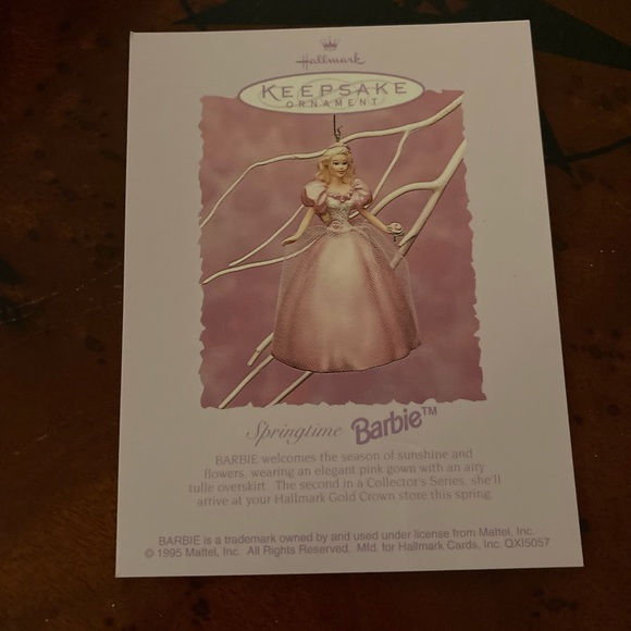 VINTAGE Hallmark Keepsake Ornament Collectors Series Holiday Barbie 1995 - NEW - Picture 6 of 7